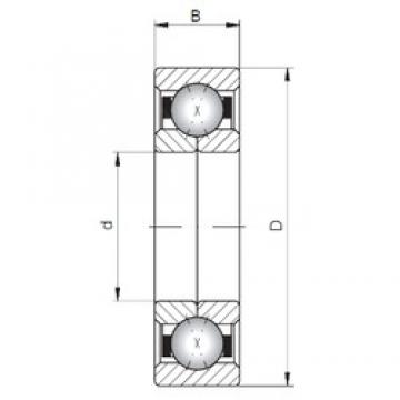 ISO QJ211 angular contact ball bearings