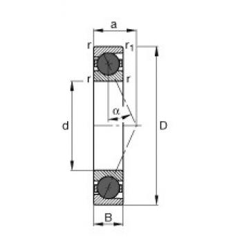 FAG HCB7017-E-T-P4S angular contact ball bearings