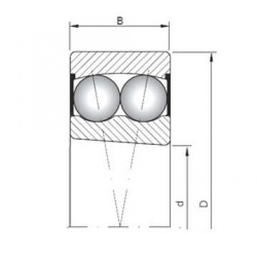 ISO 2210K-2RS self aligning ball bearings