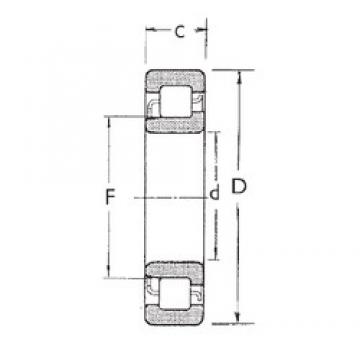 FBJ NJ2304 cylindrical roller bearings