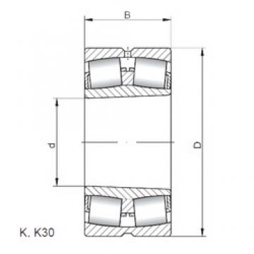 ISO 232/560 KW33 spherical roller bearings