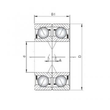 ISO 7016 ADF angular contact ball bearings