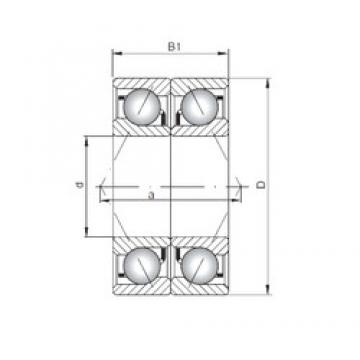 ISO 7040 CDB angular contact ball bearings