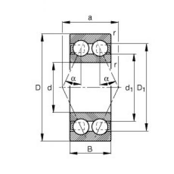 FAG 3203-BD-TVH angular contact ball bearings