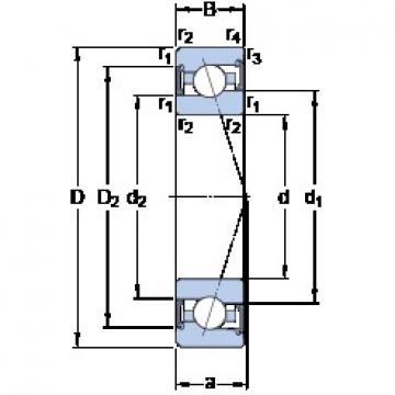 SKF S7018 CE/HCP4A angular contact ball bearings